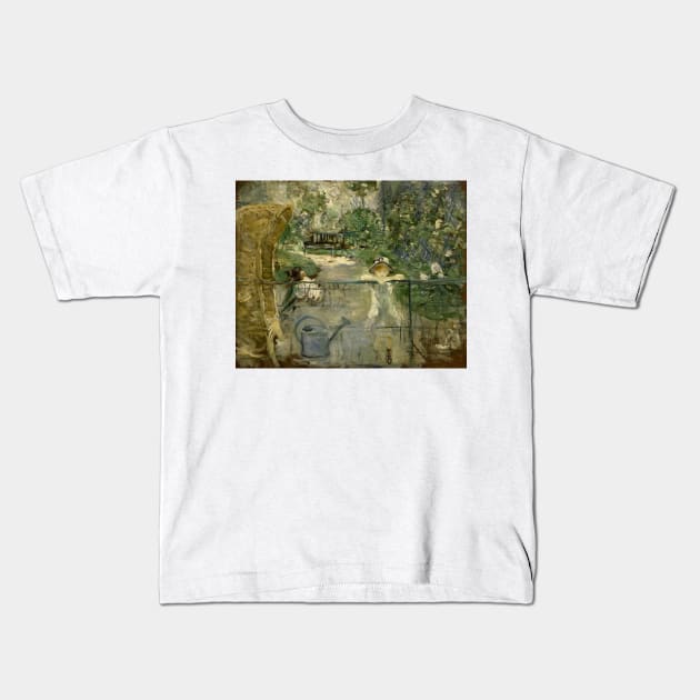 The Basket Chair by Berthe Morisot Kids T-Shirt by Classic Art Stall